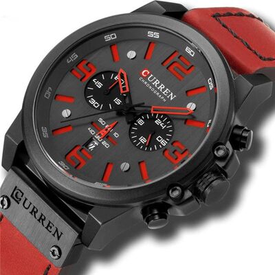 ZeeTech Zegarek Męski Curren 8314 Czerwony ZeeTech Zegarek Męski Curren 8314 Czerwony