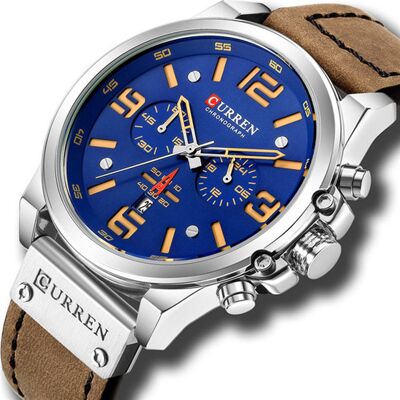 ZeeTech Zegarek Męski Curren 8314 Srebrno-Granatowy ZeeTech Zegarek Męski Curren 8314 Srebrno-Granatowy