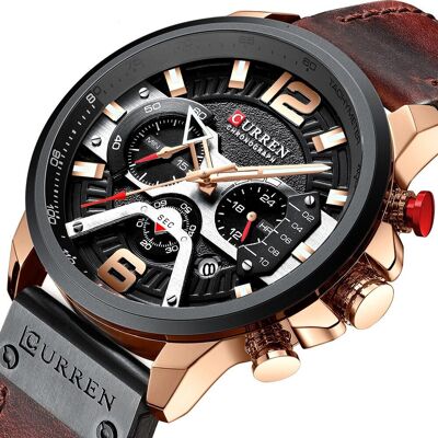 ZeeTech Zegarek Męski Curren 8329 Złoto-Brązowy ZeeTech Zegarek Męski Curren 8329 Złoto-Brązowy