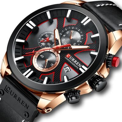 ZeeTech Zegarek Męski Curren 8346 Czarny ZeeTech Zegarek Męski Curren 8346 Czarny