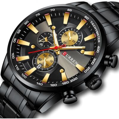 ZeeTech Zegarek Męski Curren 8351 Czarny ZeeTech Zegarek Męski Curren 8351 Czarny