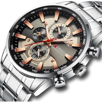ZeeTech Zegarek Męski Curren 8351 Srebrno-Złoty ZeeTech Zegarek Męski Curren 8351 Srebrno-Złoty
