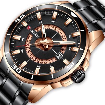 ZeeTech Zegarek Męski Curren 8359 Czarny ZeeTech Zegarek Męski Curren 8359 Czarny