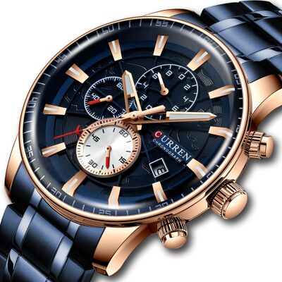 ZeeTech Zegarek Męski Curren 8362 Granatowy ZeeTech Zegarek Męski Curren 8362 Granatowy