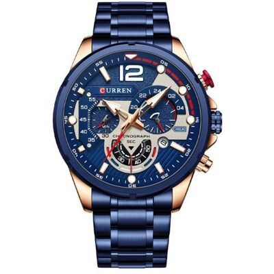 ZEGAREK MĘSKI CURREN 8395 (zc019e) - CHRONOGRAF ZEGAREK MĘSKI CURREN 8395 (zc019e) - CHRONOGRAF