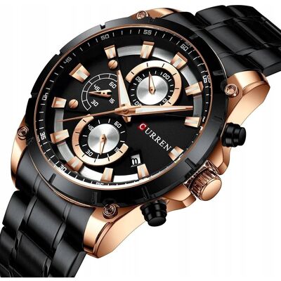 ZeeTech Zegarek Męski Curren Klasyczny Elegancki Chronograf Datownik 5 Kolorów ZeeTech Zegarek Męski Curren Klasyczny Elegancki Chronograf Datownik 5 Kolorów