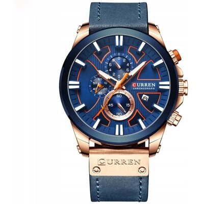 ZEGAREK MĘSKI CURREN stalowy chronograf + GRAWER ZEGAREK MĘSKI CURREN stalowy chronograf + GRAWER