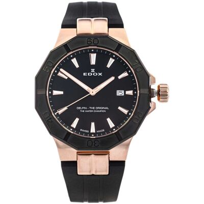 Zegarek Męski Edox 53021 37rnca Nir Delfin The Original Date Zegarek Męski Edox 53021 37rnca Nir Delfin The Original Date