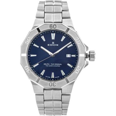 Zegarek Męski Edox 53021 3m Buin Delfin The Original Date Zegarek Męski Edox 53021 3m Buin Delfin The Original Date