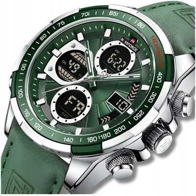 Naviforce Zegarek Męski Elegancki Klasyczny Skórzany Pasek Stoper Datownik Alarm Naviforce Zegarek Męski Elegancki Klasyczny Skórzany Pasek Stoper Datownik Alarm