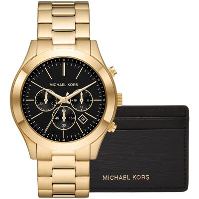 Zegarek Męski + Etui na karty MICHAEL KORS MK1076SET + BOX Zegarek Męski + Etui na karty MICHAEL KORS MK1076SET + BOX