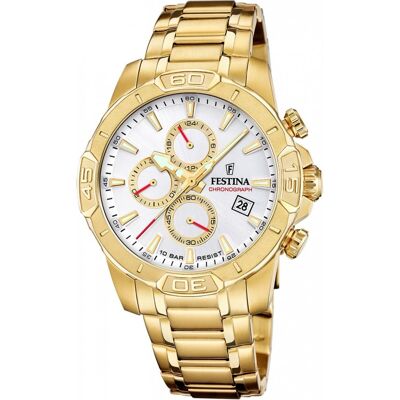 Zegarek męski FESTINA 20705/1 złoty sportowy do pływania Zegarek męski FESTINA 20705/1 złoty sportowy do pływania