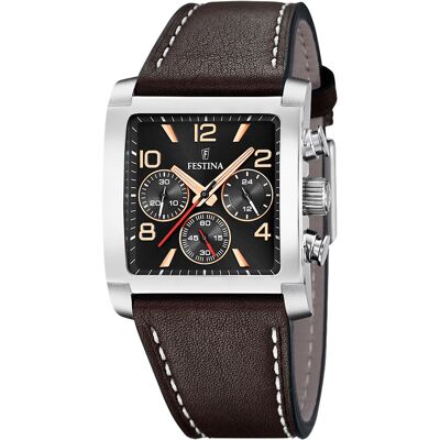 Zegarek Męski Festina F20653-4 brązowy Zegarek Męski Festina F20653-4 brązowy
