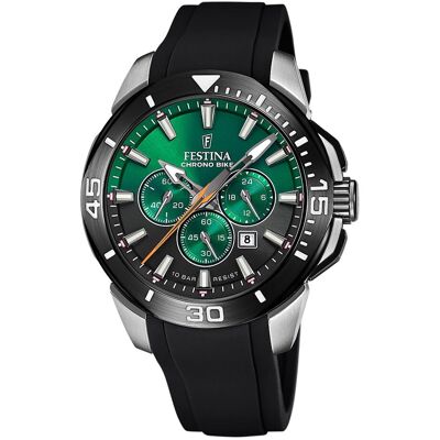 Zegarek męski Festina silikonowy czarny Festina Chrono Bike zegarek UF20642/C Zegarek męski Festina silikonowy czarny Festina Chrono Bike zegarek UF20642/C