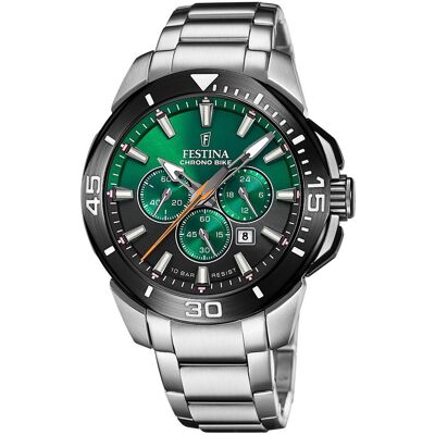 Zegarek męski Festina stal szlachetna srebrny Festina Chrono Bike UF20641/B Zegarek męski Festina stal szlachetna srebrny Festina Chrono Bike UF20641/B