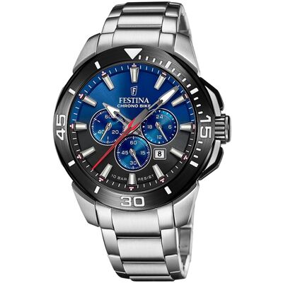 Zegarek męski Festina stal szlachetna srebrny Zegarek Festina Chrono Bike UF20641/C Zegarek męski Festina stal szlachetna srebrny Zegarek Festina Chrono Bike UF20641/C