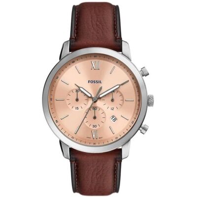 Inny producent Zegarek męski Fossil FS5982 – Brązowa skóra – 44 mm – 5 barów – Kwarcowy – Analogowy Inny producent Zegarek męski Fossil FS5982 – Brązowa skóra – 44 mm – 5 barów – Kwarcowy – Analogowy