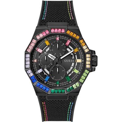 Zegarek Męski Guess GW0701G1 czarny Zegarek Męski Guess GW0701G1 czarny
