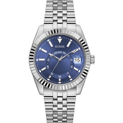 Zegarek Męski Guess GW0977G1 srebrny Zegarek Męski Guess GW0977G1 srebrny