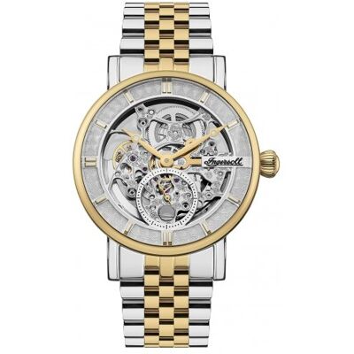 Zegarek Męski Ingersoll I00414 Złoty Klasyczny Skeleton Zegarek Męski Ingersoll I00414 Złoty Klasyczny Skeleton