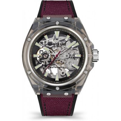 Zegarek męski KENNETH COLE KCWGR2136401 czerwony sportowy skeleton Zegarek męski KENNETH COLE KCWGR2136401 czerwony sportowy skeleton