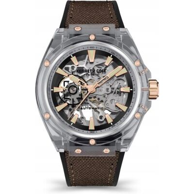 Zegarek Męski Kenneth Cole Kcwgr2136404 Brązowy Sportowy Skeleton Zegarek Męski Kenneth Cole Kcwgr2136404 Brązowy Sportowy Skeleton