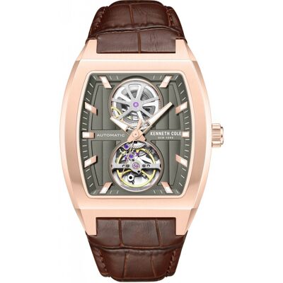 Zegarek Męski Kenneth Cole Kcwgx0058803 Brązowy Klasyczny Skeleton Zegarek Męski Kenneth Cole Kcwgx0058803 Brązowy Klasyczny Skeleton