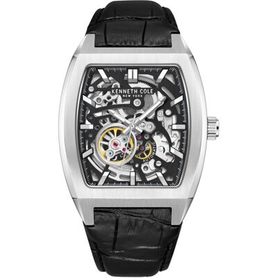 Zegarek Męski Kenneth Cole Kcwgx0063803 Czarny Klasyczny Skeleton Zegarek Męski Kenneth Cole Kcwgx0063803 Czarny Klasyczny Skeleton