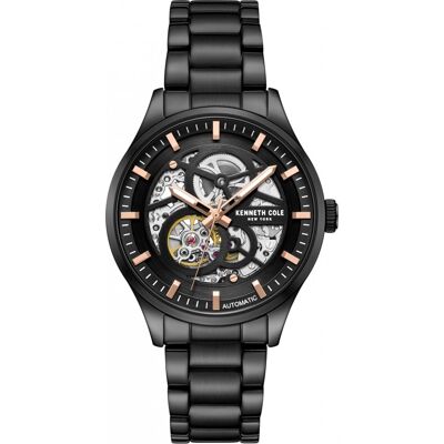 Zegarek Męski Kenneth Cole Kcwgy0046403 Czarny Klasyczny Skeleton Zegarek Męski Kenneth Cole Kcwgy0046403 Czarny Klasyczny Skeleton
