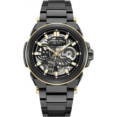 Zegarek Męski Kenneth Cole Kcwgy0065606 Czarny Sportowy Skeleton Zegarek Męski Kenneth Cole Kcwgy0065606 Czarny Sportowy Skeleton