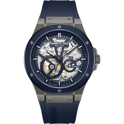 Zegarek Męski Kenneth Cole Kcwgz0063903 Granatowy Sportowy Skeleton Zegarek Męski Kenneth Cole Kcwgz0063903 Granatowy Sportowy Skeleton