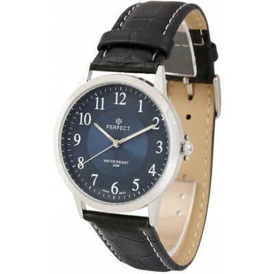 Zegarek męski klasyczny kwarcowy elegancki pasek skórzany analog Perfect Zegarek męski klasyczny kwarcowy elegancki pasek skórzany analog Perfect