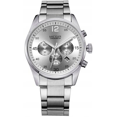 Inny producent Zegarek męski MEGIR bransoleta chronograf cxz2 Inny producent Zegarek męski MEGIR bransoleta chronograf cxz2