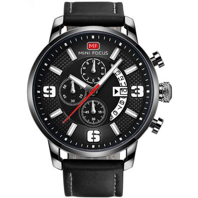 SKMEI Zegarek męski / MINI FOCUS/ analog / data /chronograf / czarny / pasek SKMEI Zegarek męski / MINI FOCUS/ analog / data /chronograf / czarny / pasek