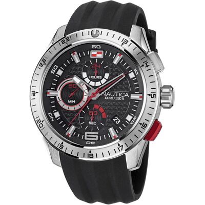 Zegarek Męski Nautica Napnsf109 Czarny Zegarek Męski Nautica Napnsf109 Czarny