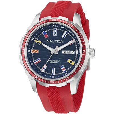 Zegarek Męski Nautica NAPNSF510 czerwony Zegarek Męski Nautica NAPNSF510 czerwony