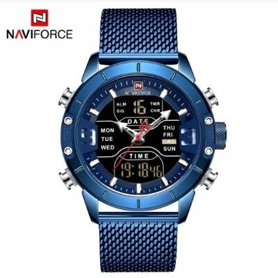 ZEGAREK MĘSKI NAVIFORCE ELEGANT SPORT BRANSOLETA MILANESE PODŚWIETLANY ZEGAREK MĘSKI NAVIFORCE ELEGANT SPORT BRANSOLETA MILANESE PODŚWIETLANY