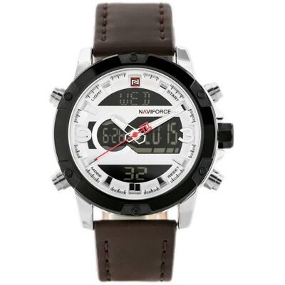 Zegarek Męski Naviforce - Nf9097 (Zn043a) - Brown/silver Zegarek Męski Naviforce - Nf9097 (Zn043a) - Brown/silver