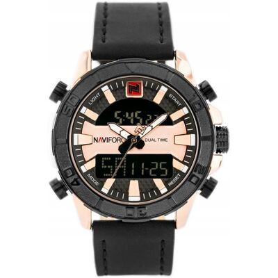 Zegarek Męski Naviforce - Nf9114 - Black/rosegold + Grawer Zegarek Męski Naviforce - Nf9114 - Black/rosegold + Grawer