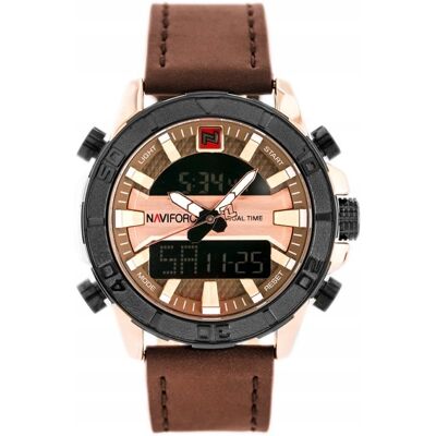 Zegarek Męski Naviforce - Nf9114 - Brown/rosegold + Grawer Zegarek Męski Naviforce - Nf9114 - Brown/rosegold + Grawer