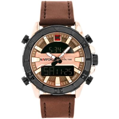 ZEGAREK MĘSKI NAVIFORCE - NF9114 (zn046e) - brown/rosegold ZEGAREK MĘSKI NAVIFORCE - NF9114 (zn046e) - brown/rosegold