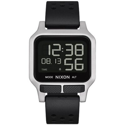 Zegarek Męski Nixon A1320-130 Czarny Srebrzysty Zegarek Męski Nixon A1320-130 Czarny Srebrzysty