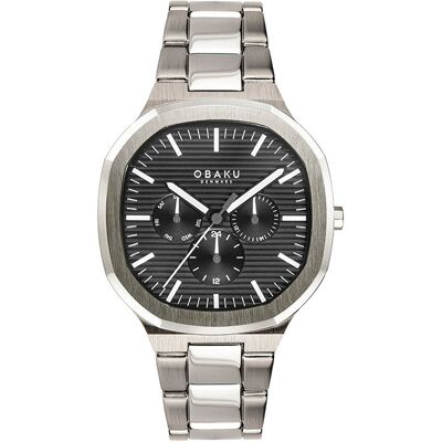 Zegarek Męski Obaku Denmark V275gmcbsc Srebrny Zegarek Męski Obaku Denmark V275gmcbsc Srebrny