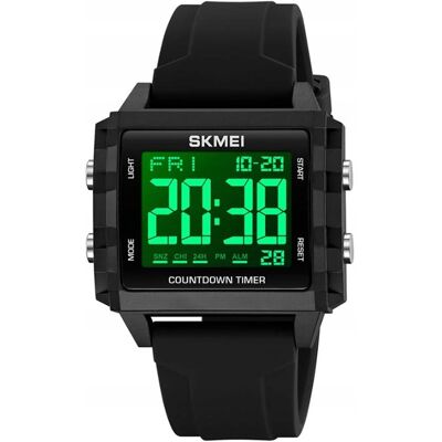 Inny producent Zegarek Męski / Pasek / Elektroniczny / Stoper Timer Alarm 12/24 H Inny producent Zegarek Męski / Pasek / Elektroniczny / Stoper Timer Alarm 12/24 H