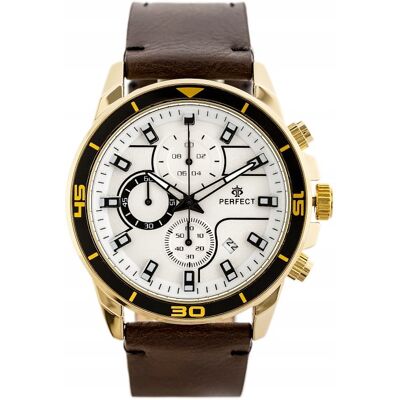 Zegarek Męski Perfect Ch02l - Chronograf + Box + Grawer Zegarek Męski Perfect Ch02l - Chronograf + Box + Grawer