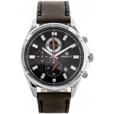 ZEGAREK MĘSKI PERFECT CH03L - CHRONOGRAF + BOX + GRAWER ZEGAREK MĘSKI PERFECT CH03L - CHRONOGRAF + BOX + GRAWER