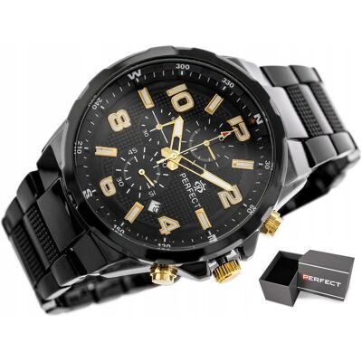 Zegarek Męski Perfect Ramon Chronograf +box Grawer Zegarek Męski Perfect Ramon Chronograf +box Grawer