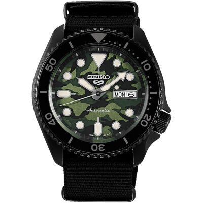 Zegarek Męski Seiko Srpj37k1 Czarny Zegarek Męski Seiko Srpj37k1 Czarny