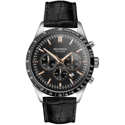 Zegarek Męski Sekonda 30017 Czarny Zegarek Męski Sekonda 30017 Czarny