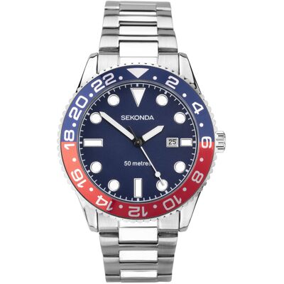 Zegarek Męski Sekonda 30196 Srebrny Zegarek Męski Sekonda 30196 Srebrny
